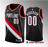 Men's Portland Trail Blazers #00 Scoot Henderson Black 2023 Draft Icon Edition Stitched Basketball Jersey Dzhi ,baseball caps,new era cap wholesale,wholesale hats